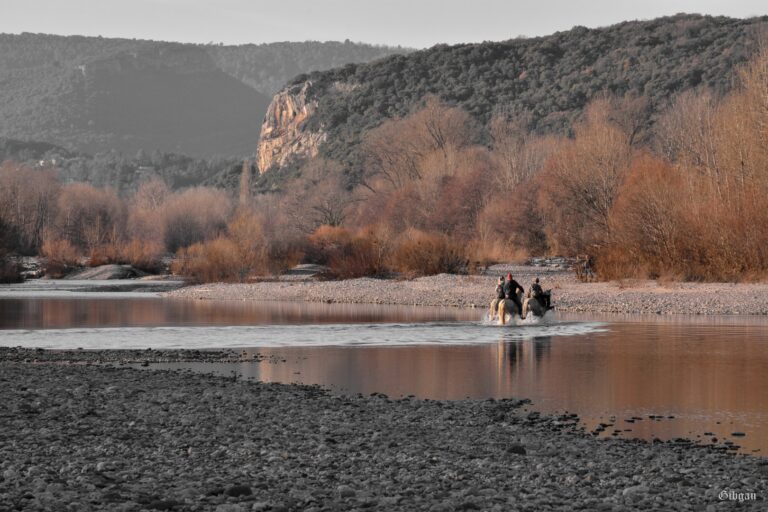Lire la suite à propos de l’article plan d&rsquo;eau d&rsquo;Atuech et Gardon d&rsquo;Anduze (Gard) — un soir de  janvier 2020– noir et blanc et drôles de couleurs